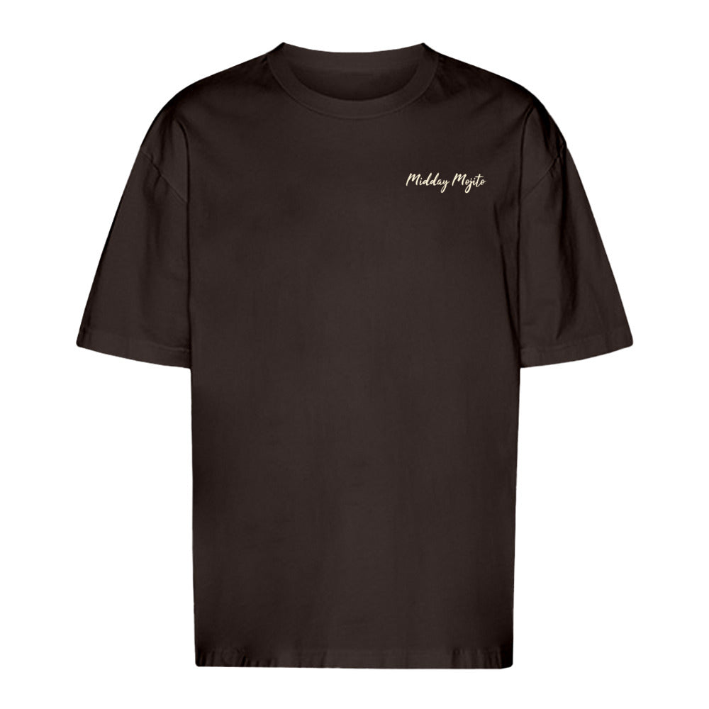 Oversize T-Shirt in Braun, Vorderansicht
