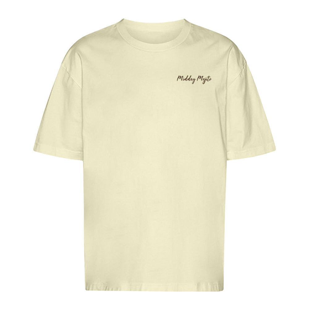 Oversize T-Shirt Raw mit Gardasee-Print, Vorderansicht
