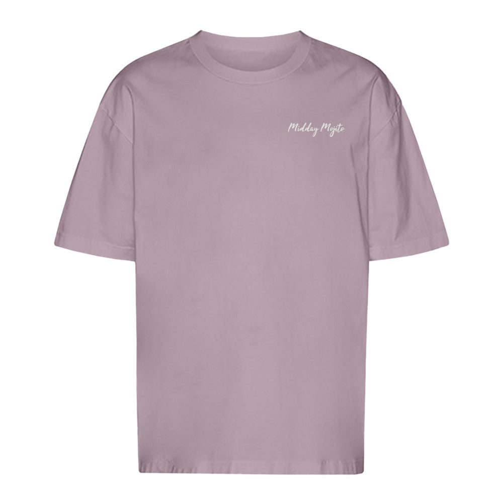 Oversize T-Shirt in Dusty Purple, Vorderansicht