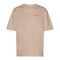 Oversize T-Shirt in Sand, Vorderansicht