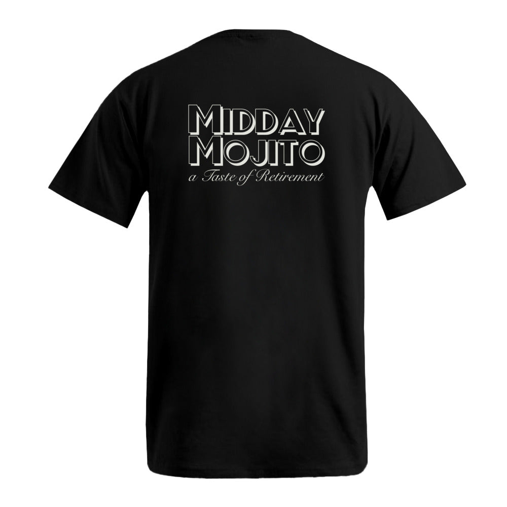 Regular T-Shirt in Schwarz, Rückansicht