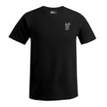 Regular T-Shirt in Schwarz, Vorderansicht