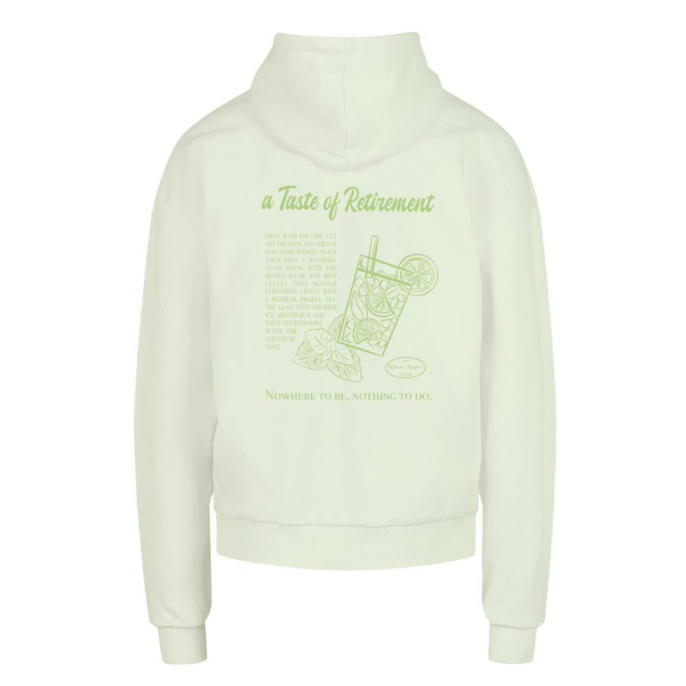 Urban Fit Hoodie in Mintgrün, Rückansicht